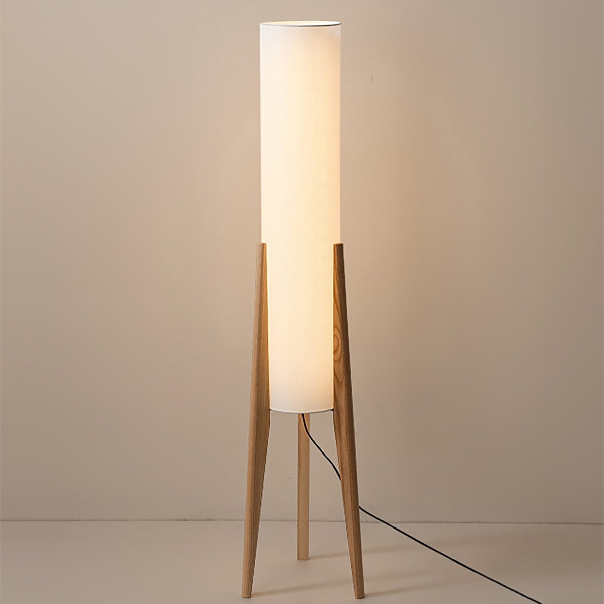 Olli - Massief Houten Vloerlamp