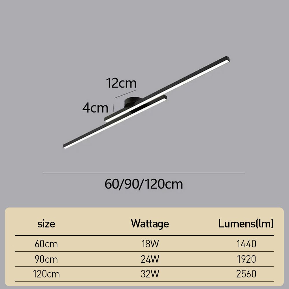 Elin - Lineaire LED Plafondlamp Modern