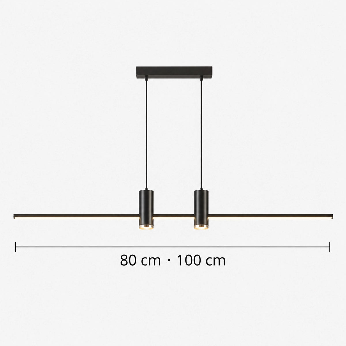 Hanne - Minimalistische Metalen Hanglamp Lineair LED