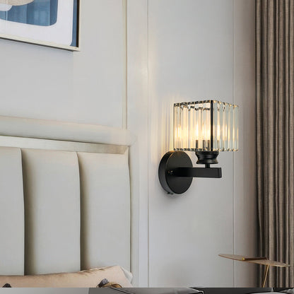 Evara - Geribbeld Glazen Wandlamp