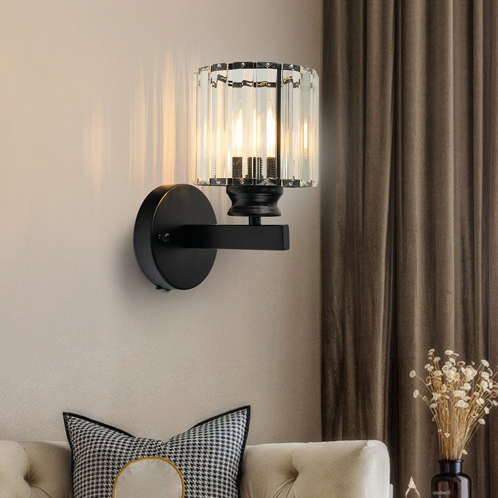Evara - Geribbeld Glazen Wandlamp