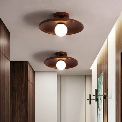 Eona - Ronde Houten Plafondlamp