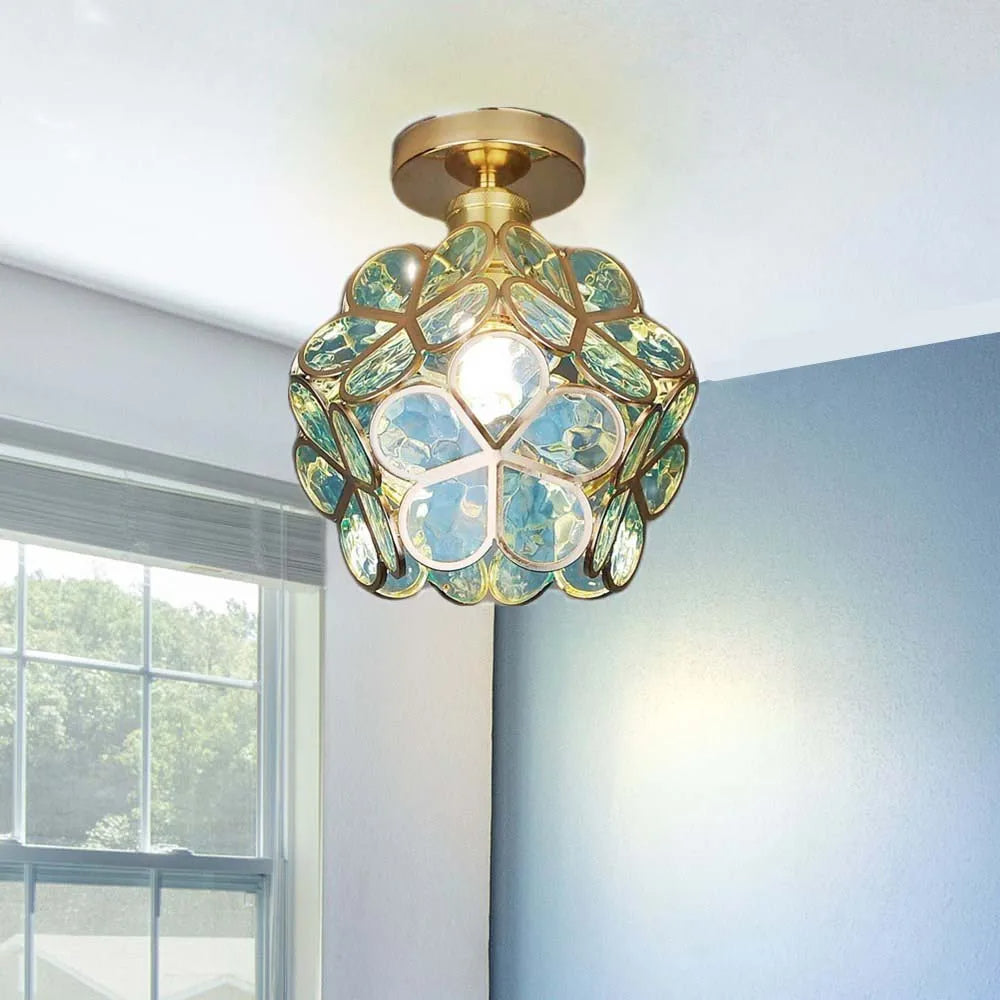 Ivara - Bloemvormige Glazen Plafondlamp