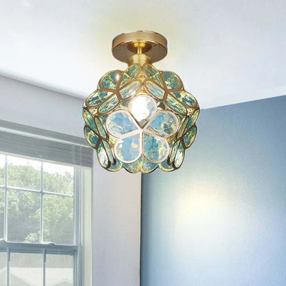 Ivara - Bloemvormige Glazen Plafondlamp