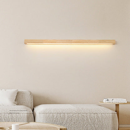 Ovara - Houten Balk LED Wandlamp