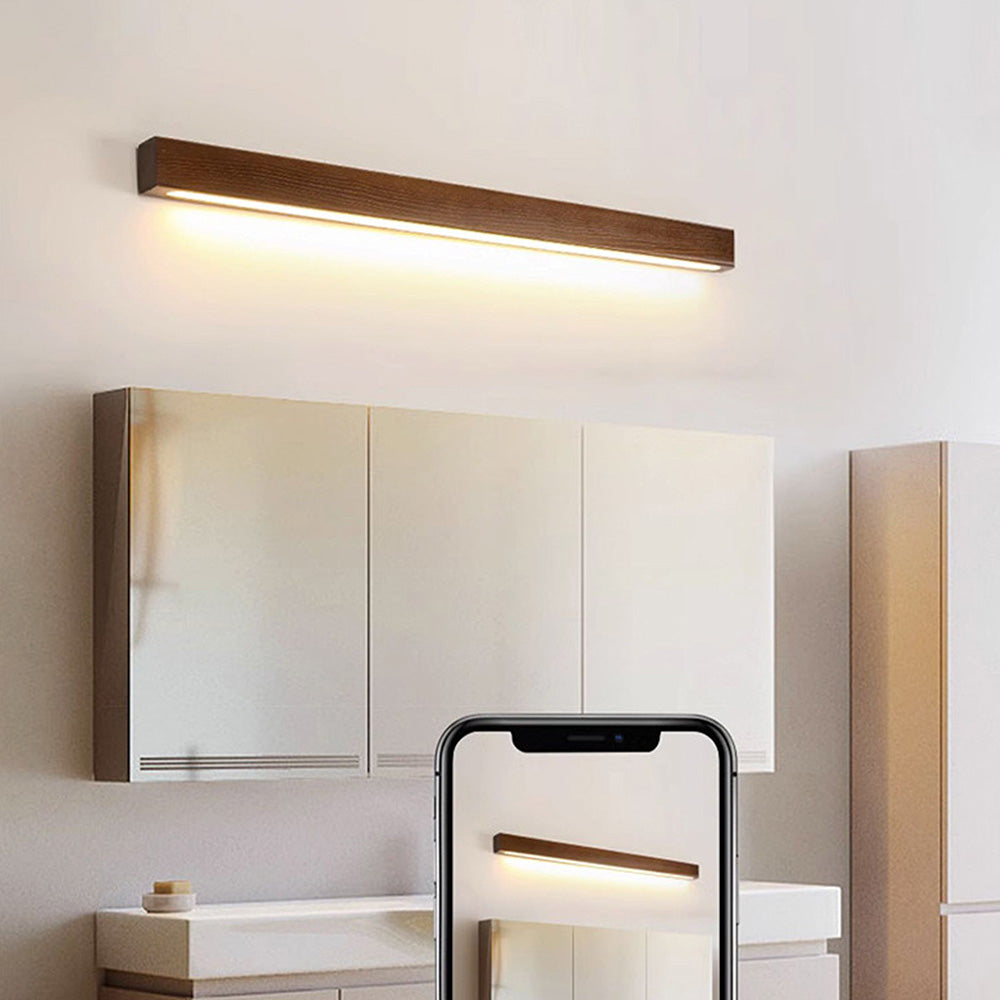 Ovara - Houten Balk LED Wandlamp