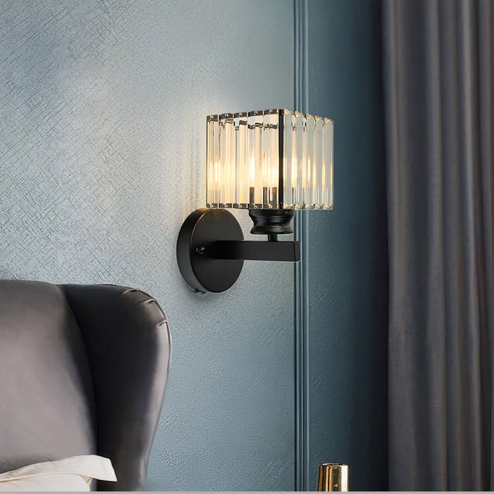 Evara - Geribbeld Glazen Wandlamp
