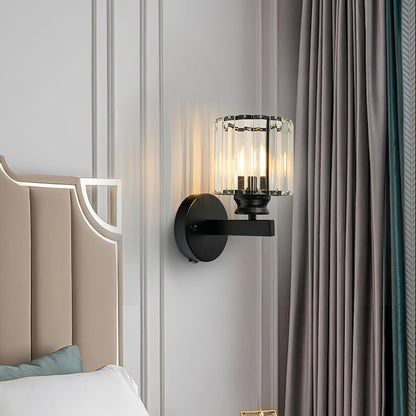 Evara - Geribbeld Glazen Wandlamp