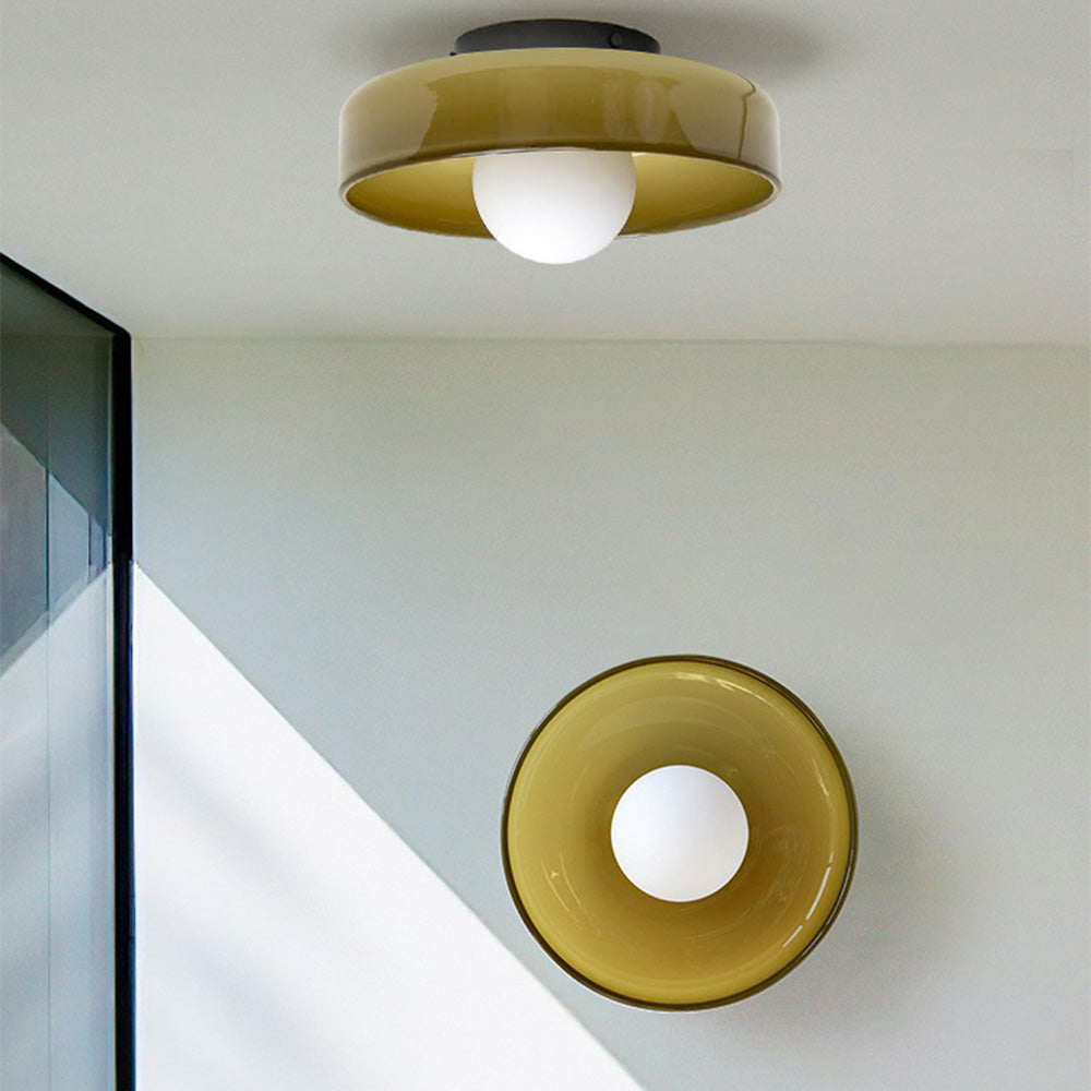 Olea - Glazen Design Plafondlamp en Wandlamp