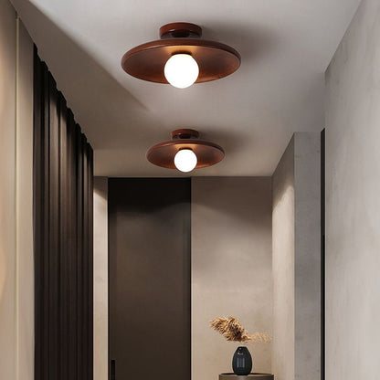 Eona - Ronde Houten Plafondlamp