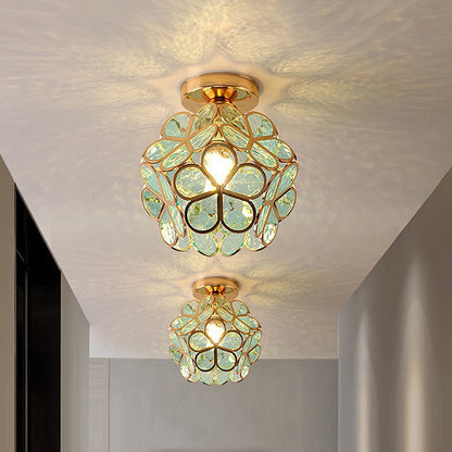 Ivara - Bloemvormige Glazen Plafondlamp