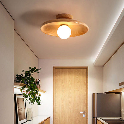 Eona - Ronde Houten Plafondlamp