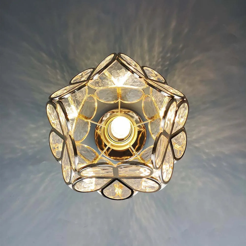 Ivara - Bloemvormige Glazen Plafondlamp