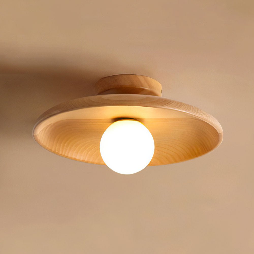 Eona - Ronde Houten Plafondlamp