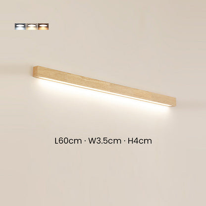 Ovara - Houten Balk LED Wandlamp