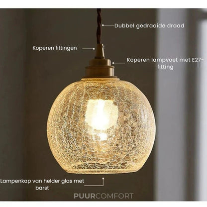 Erya - Vintage Glazen Hanglamp