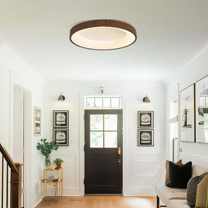 Auni - Ronde Houten Plafondlamp