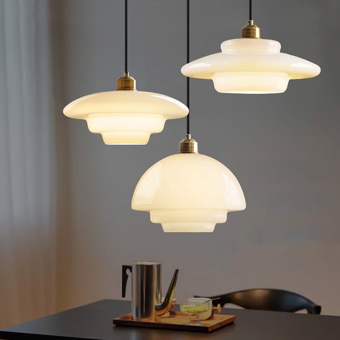 Isemi - Melkwitte Glazen Hanglamp