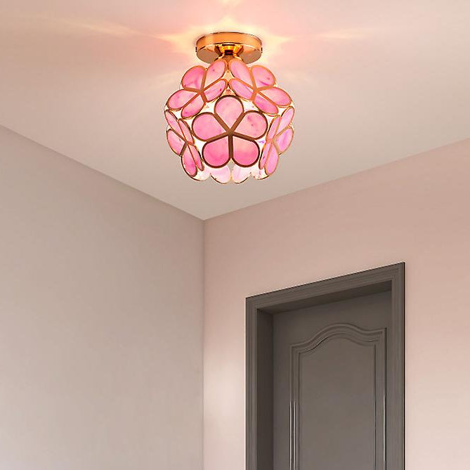 Ivara - Bloemvormige Glazen Plafondlamp