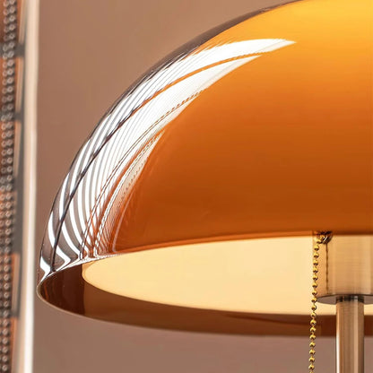 Selmi - Retro Vloerlamp Amber Glas