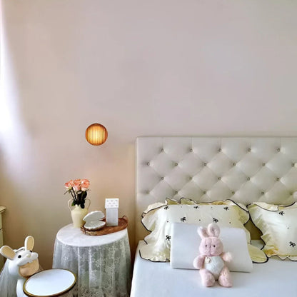 Eloa - Ronde Wandlamp met Geribbeld Glas