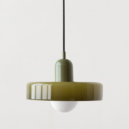 Selva - Bauhaus Retro Hanglamp Gekleurd Glas