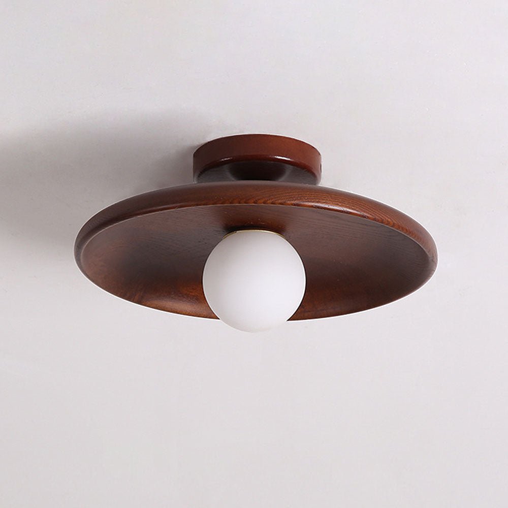 Eona - Ronde Houten Plafondlamp