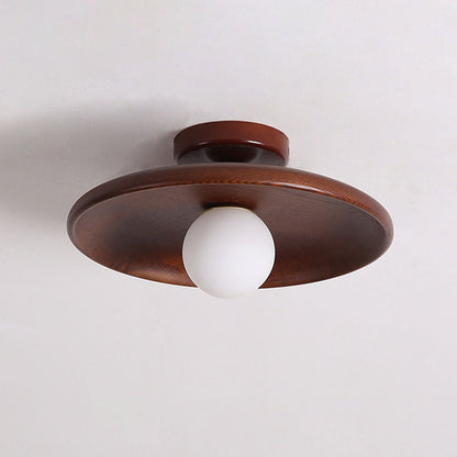 Eona - Ronde Houten Plafondlamp
