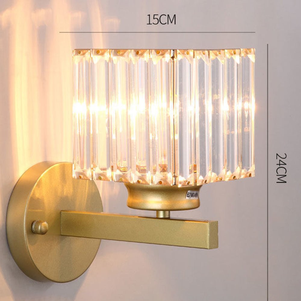 Evara - Geribbeld Glazen Wandlamp