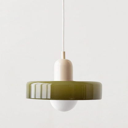 Selva - Bauhaus Retro Hanglamp Gekleurd Glas