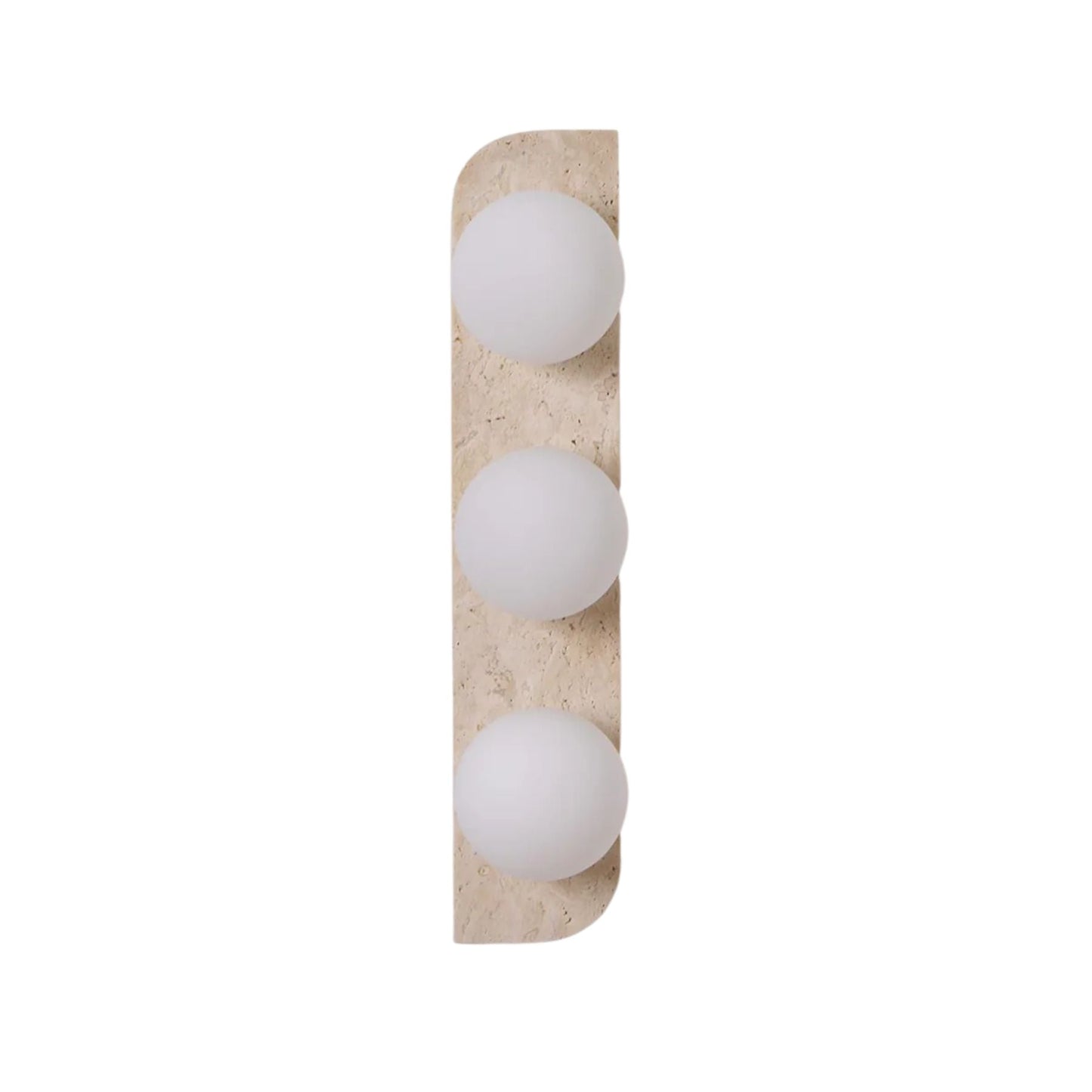 Ilyra - Travertin Wandlamp met Ronde Lichtpunten
