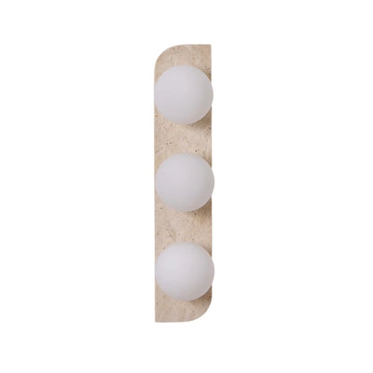 Ilyra - Travertin Wandlamp met Ronde Lichtpunten