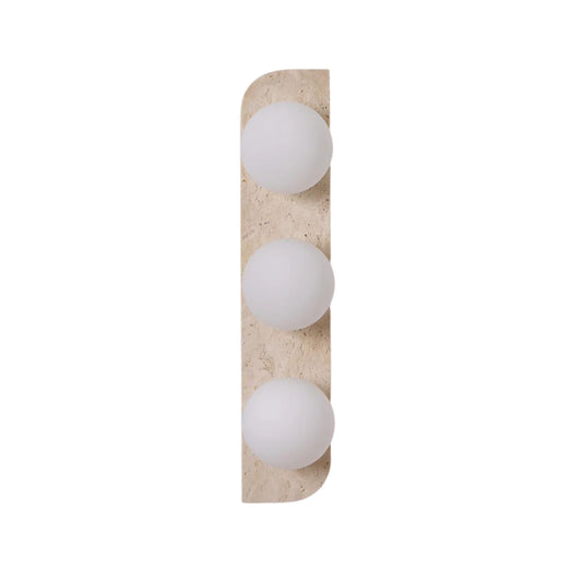 Ilyra - Travertin Wandlamp met Ronde Lichtpunten