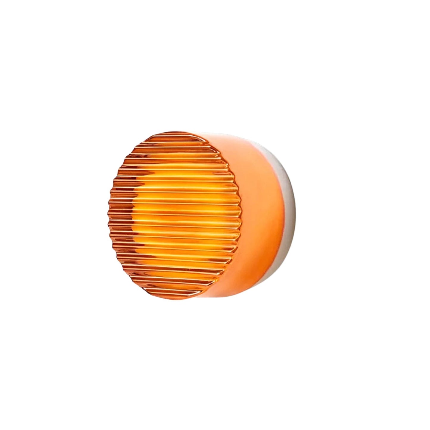 Eloa - Ronde Wandlamp met Geribbeld Glas
