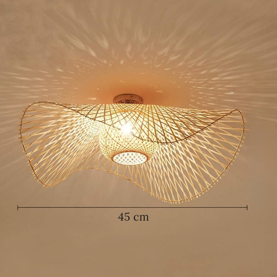 Kaia - Plafondlamp Bamboe Boho Stijl