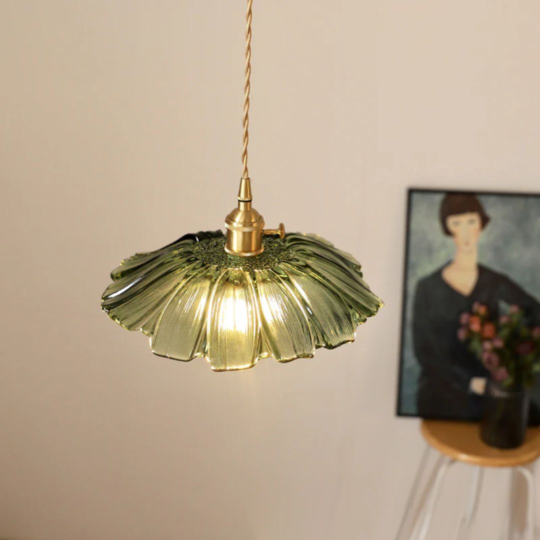 Bryna - Bloemvormige Glazen Hanglamp