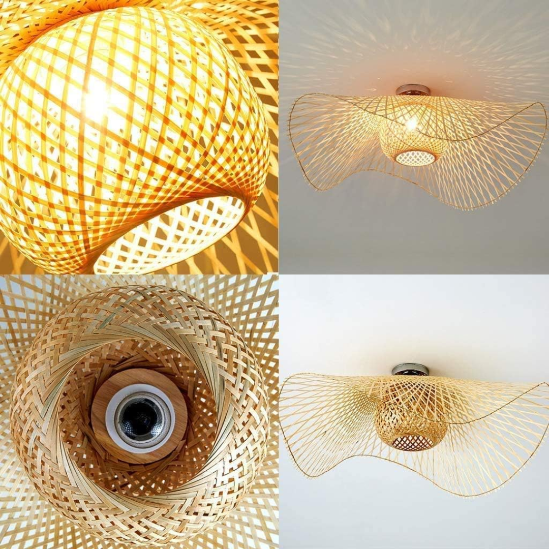 Kaia - Plafondlamp Bamboe Boho Stijl
