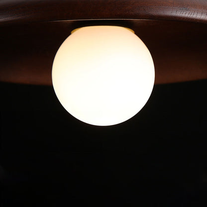 Eona - Ronde Houten Plafondlamp