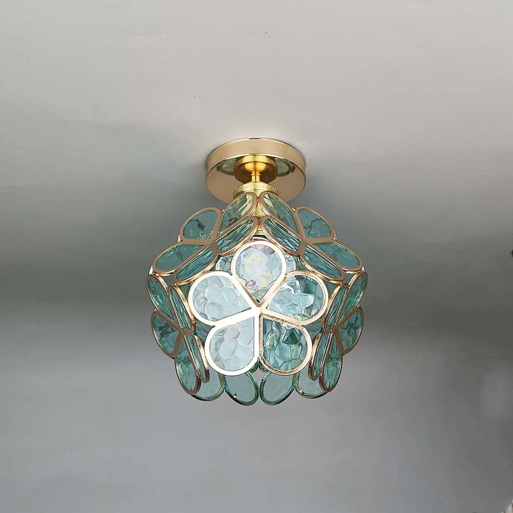 Ivara - Bloemvormige Glazen Plafondlamp