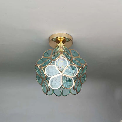 Ivara - Bloemvormige Glazen Plafondlamp
