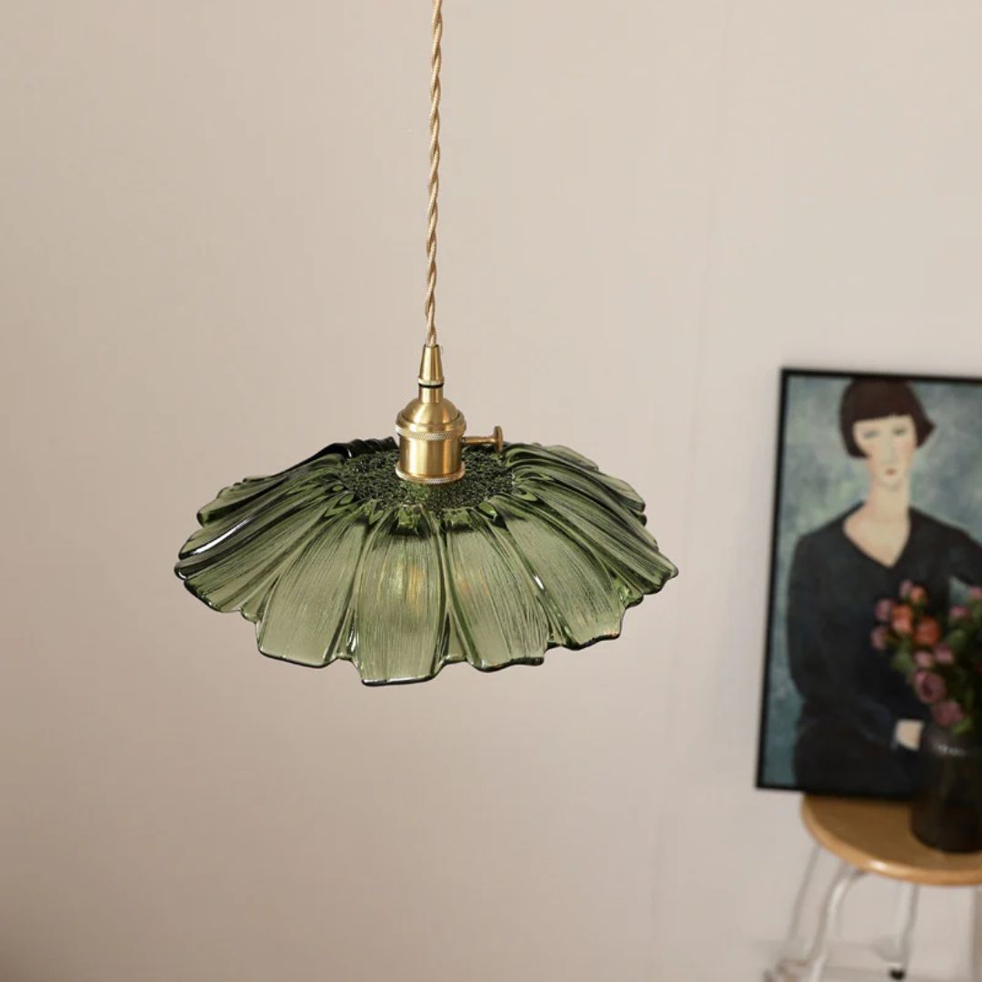 Bryna - Bloemvormige Glazen Hanglamp