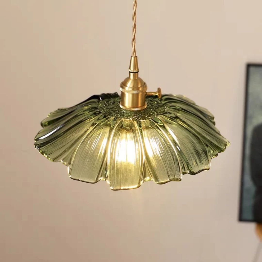 Bryna - Bloemvormige Glazen Hanglamp