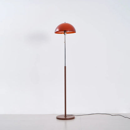 Selmi - Retro Vloerlamp Amber Glas
