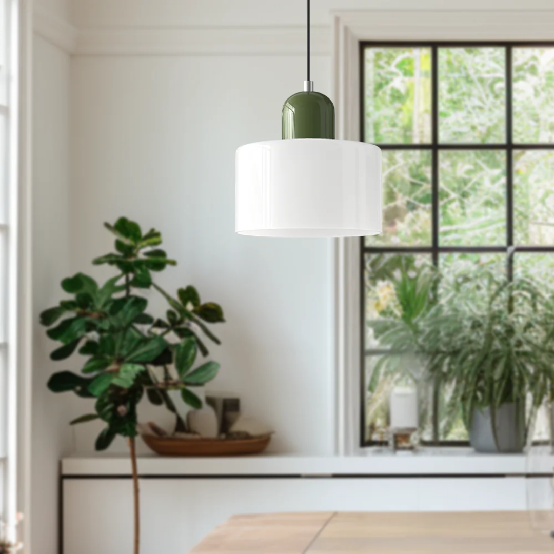 Velin - Retro Glazen Hanglamp Bauhaus Stijl