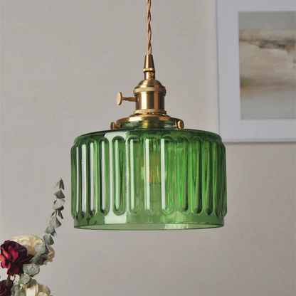 Kelva - Geribbelde Glazen Hanglamp