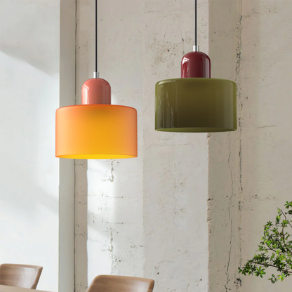 Velin - Retro Glazen Hanglamp Bauhaus Stijl