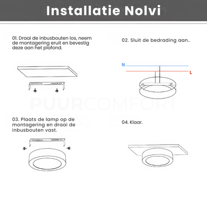 Nolvi - Compacte LED Spot voor Plafond