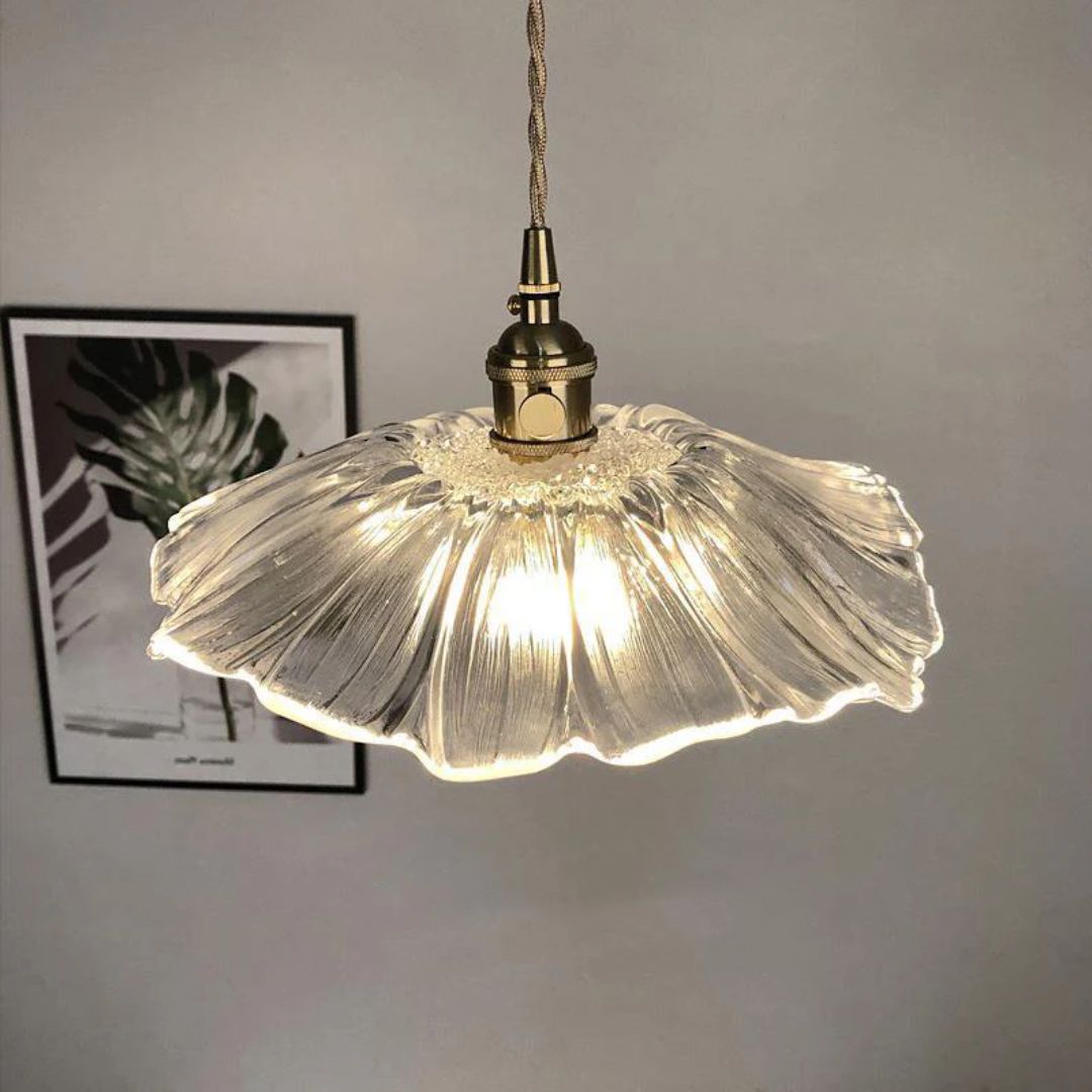 Bryna - Bloemvormige Glazen Hanglamp