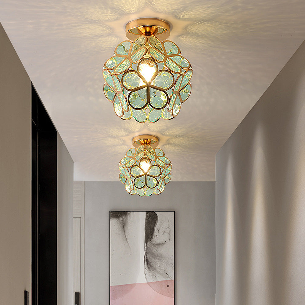 Ivara - Bloemvormige Glazen Plafondlamp