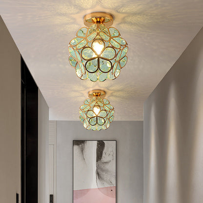 Ivara - Bloemvormige Glazen Plafondlamp